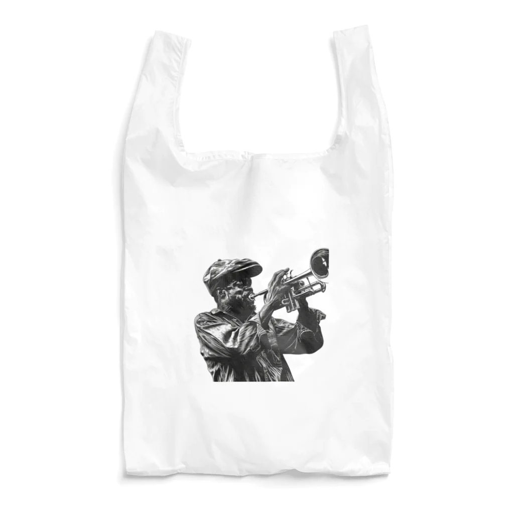 MistyStarkの黒人のトランぺッター Reusable Bag