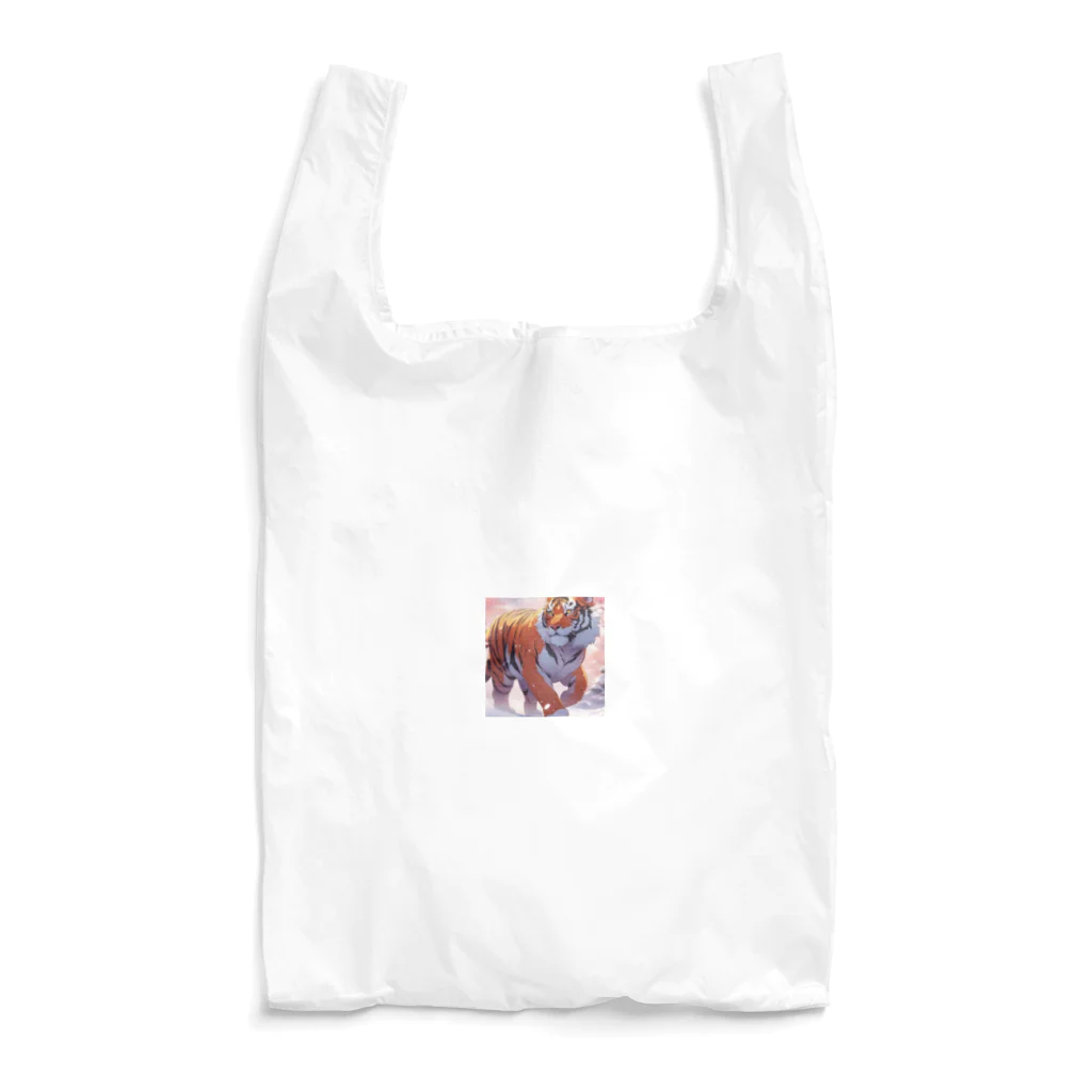 dora-6の雪の中を歩いている虎 Reusable Bag