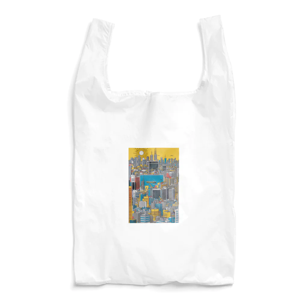 Chop StoreのPOPな街並み Reusable Bag