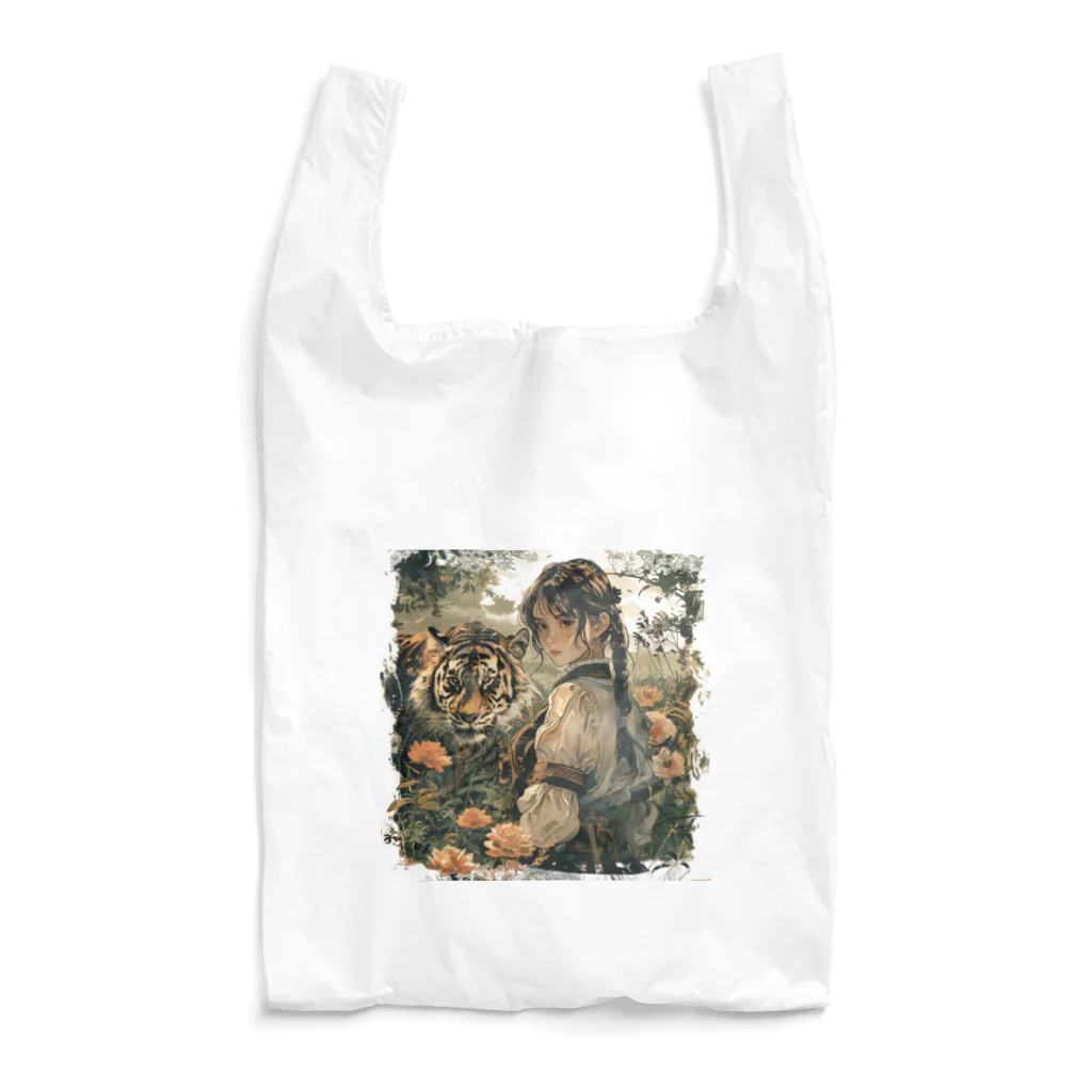 MistyStarkの虎と少女 Reusable Bag