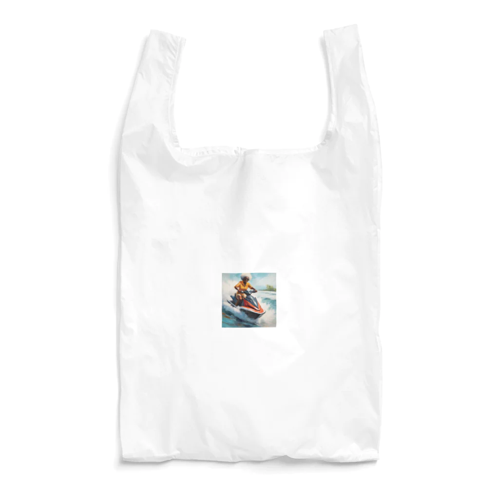 qloのジェットスキー乗り乗りグランマ Reusable Bag