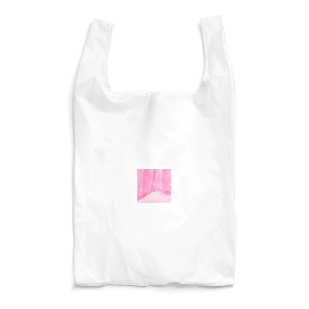 ピンク系水彩画の水彩 ベビーピンク Reusable Bag