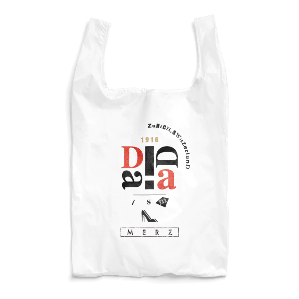 No.30_DesignWorks typographyのDadaism art Typography Design Reusable Bag