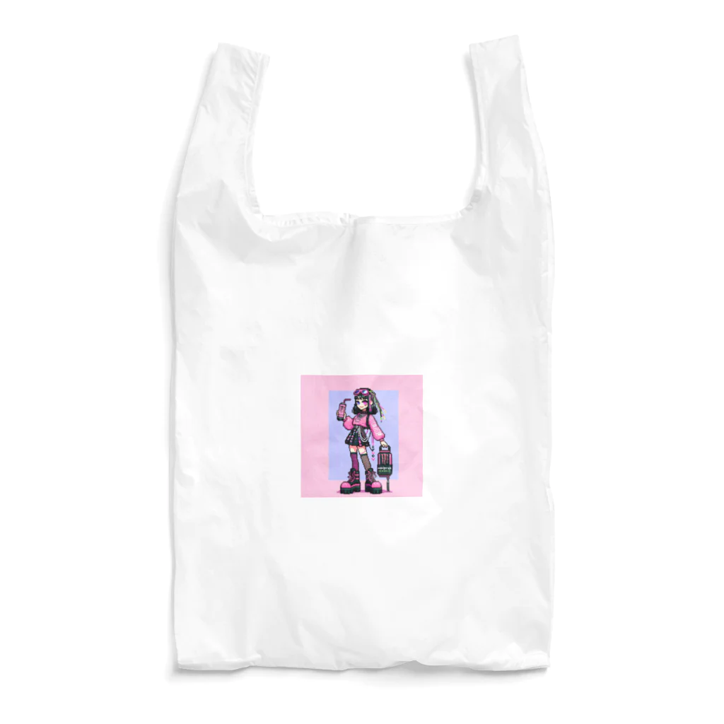 蒲田　次郎のピクセルピンモンガール2 Reusable Bag