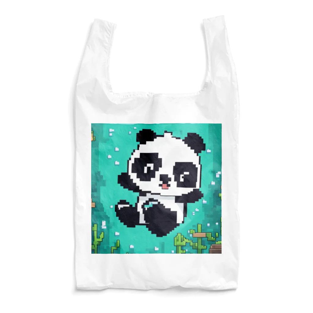 Smile Pop Artの水中パンダ Reusable Bag