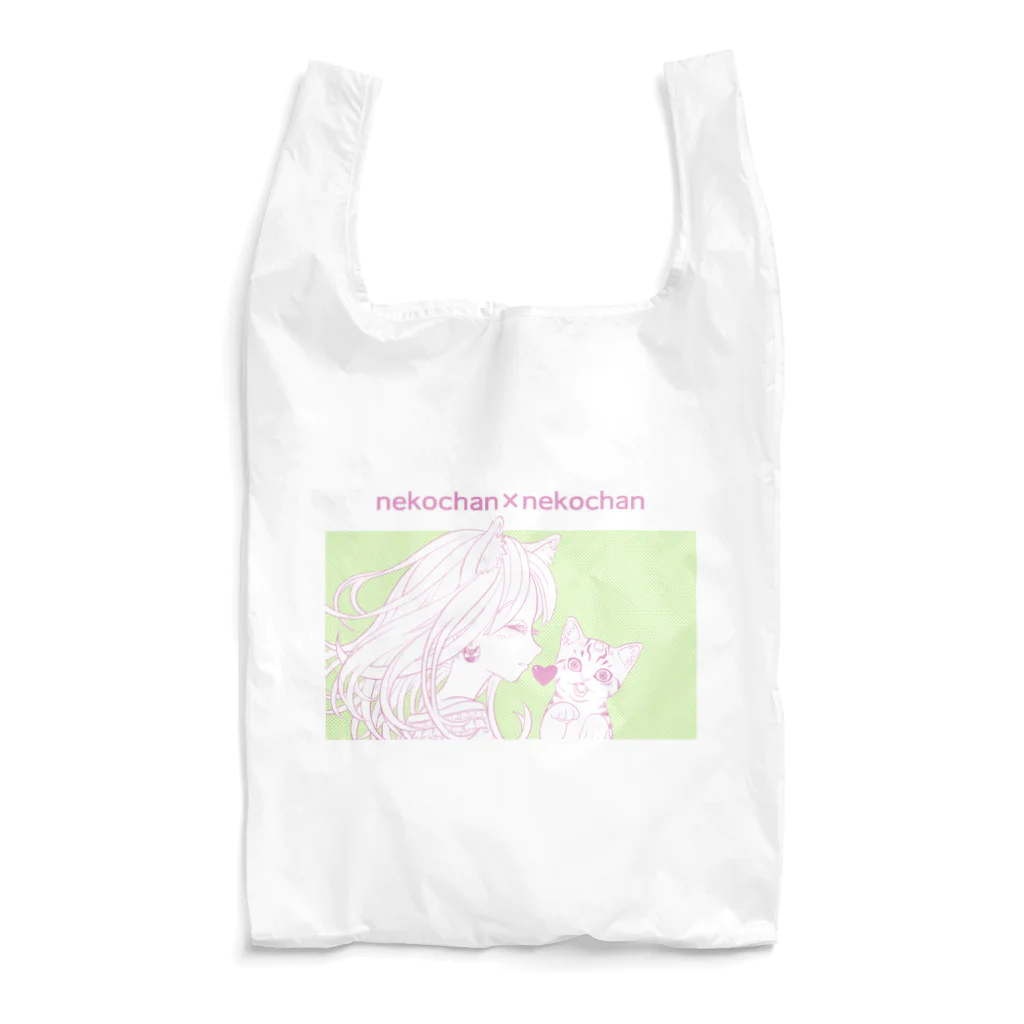 nya-mew（ニャーミュー）のネコチャン×ネコチャン Reusable Bag