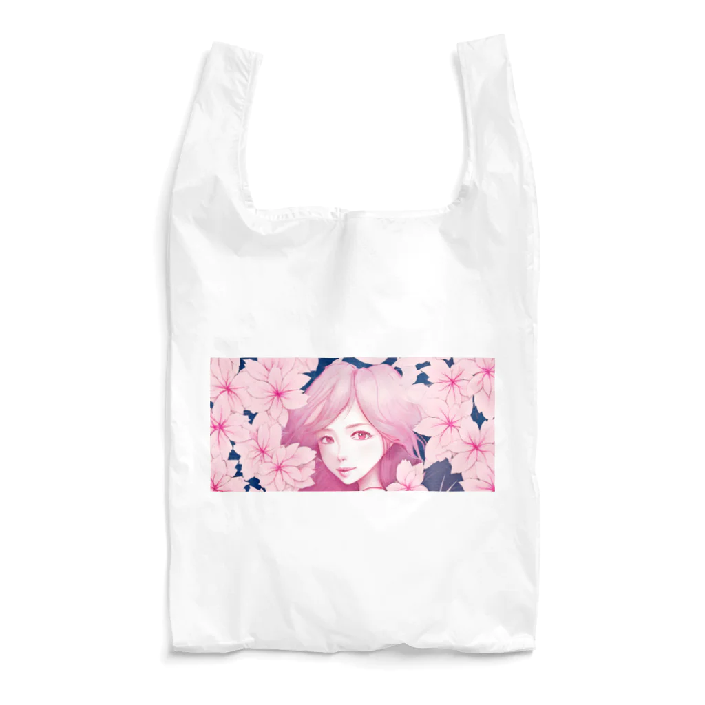 taturou-11777の桜と少女 Reusable Bag