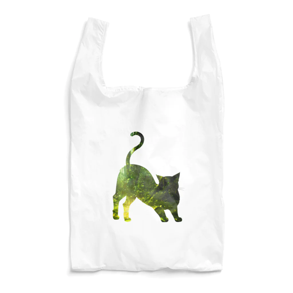 猫との風景の深い森と猫004 Reusable Bag