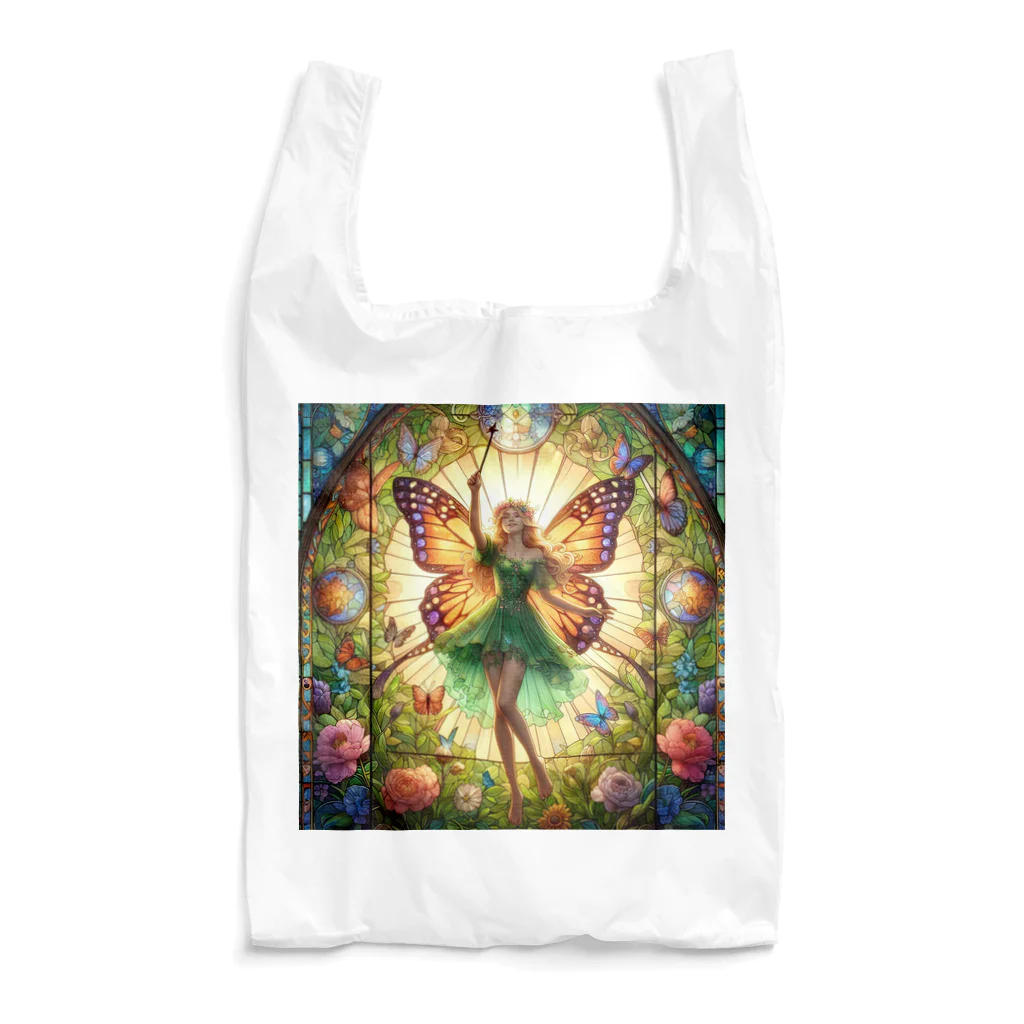 かるるんショップの妖精の魔法　ステンドグラス風 Reusable Bag