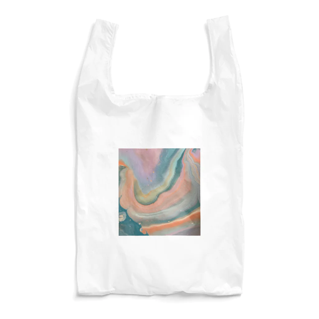 marbling designのポーリングアート　 Reusable Bag