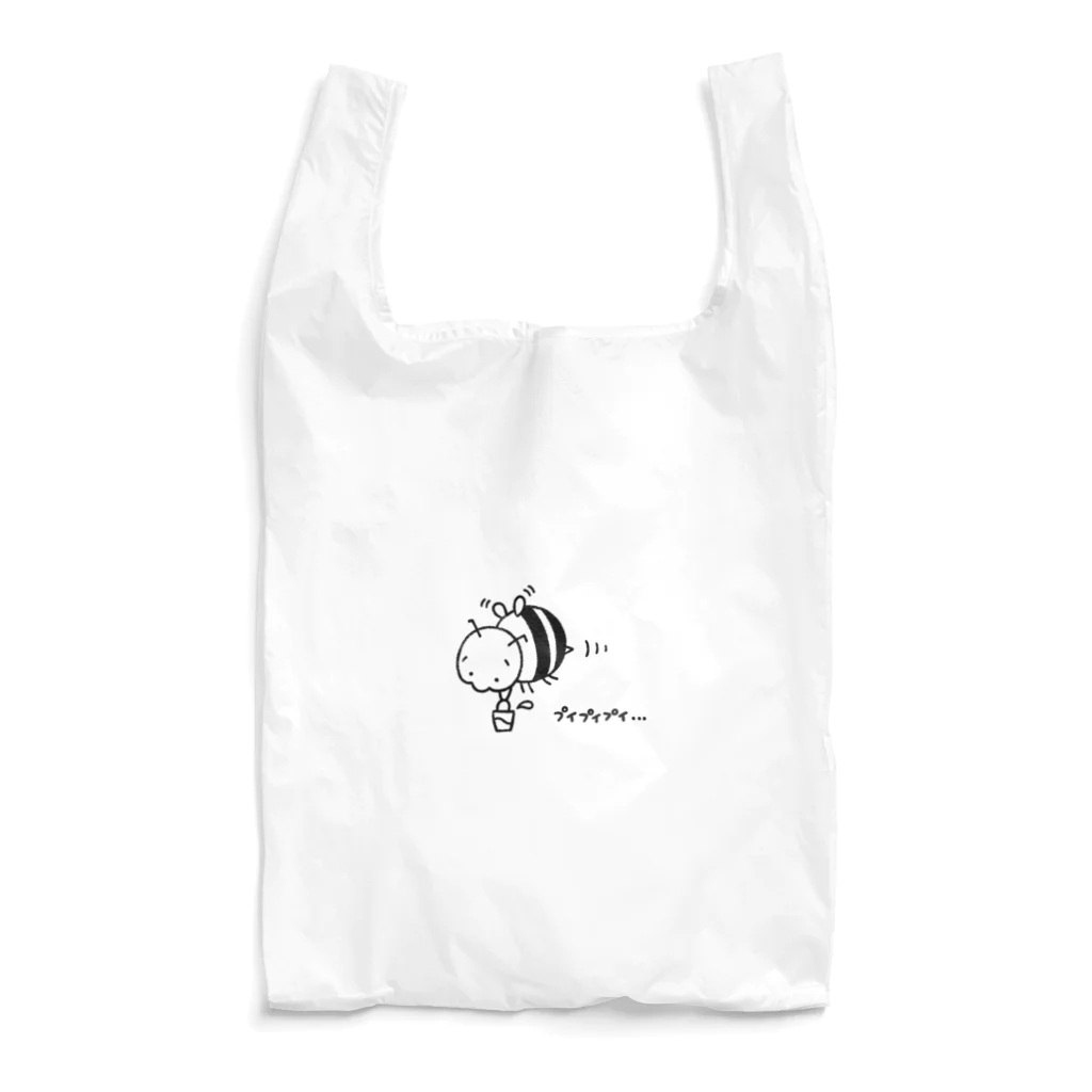 たづのぷいぷいばち【黒ver】 Reusable Bag