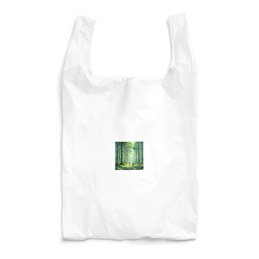 tentetenの高い木と森と人 Reusable Bag