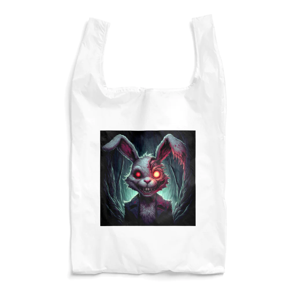 かんぱい工房のホラーウサギ Reusable Bag