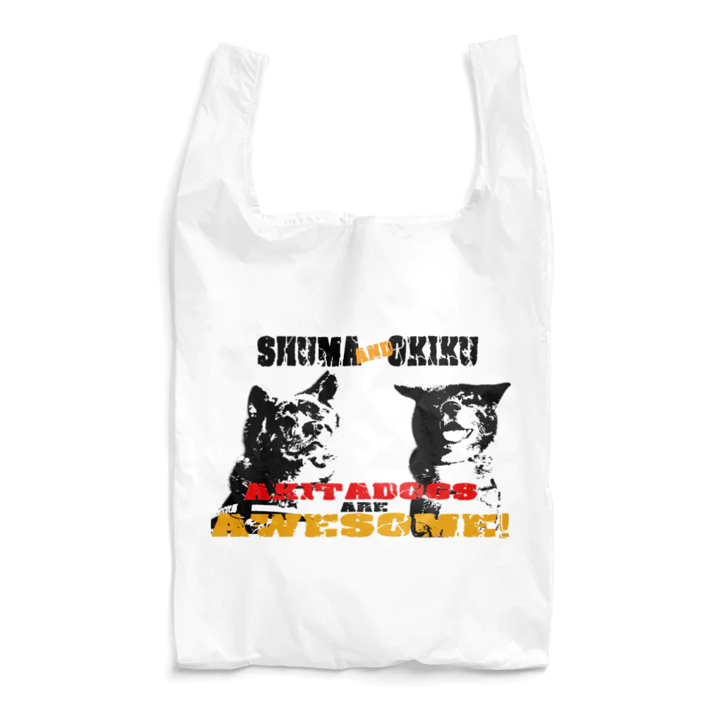 虎毛秋田犬・秋馬とお菊-Shuma and Okikuの秋馬とお菊ch.awesome Reusable Bag