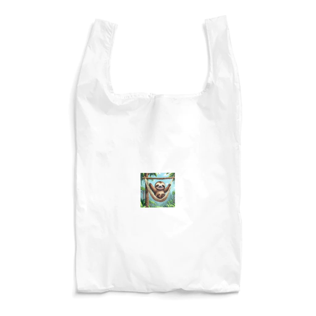 ナマケモノstoreのハンモックに揺られるナマケモノ Reusable Bag