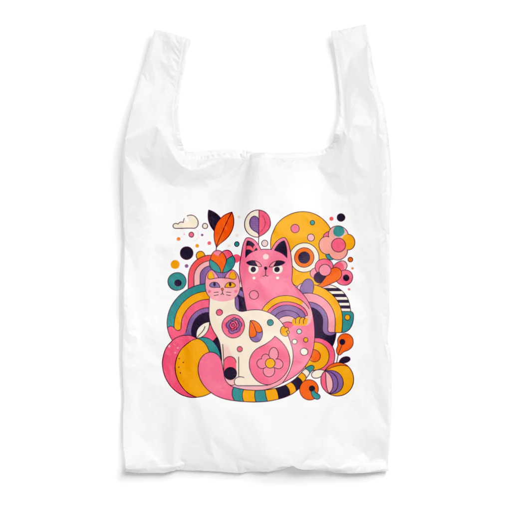 momonekokoのラブラブな猫ちゃん Reusable Bag