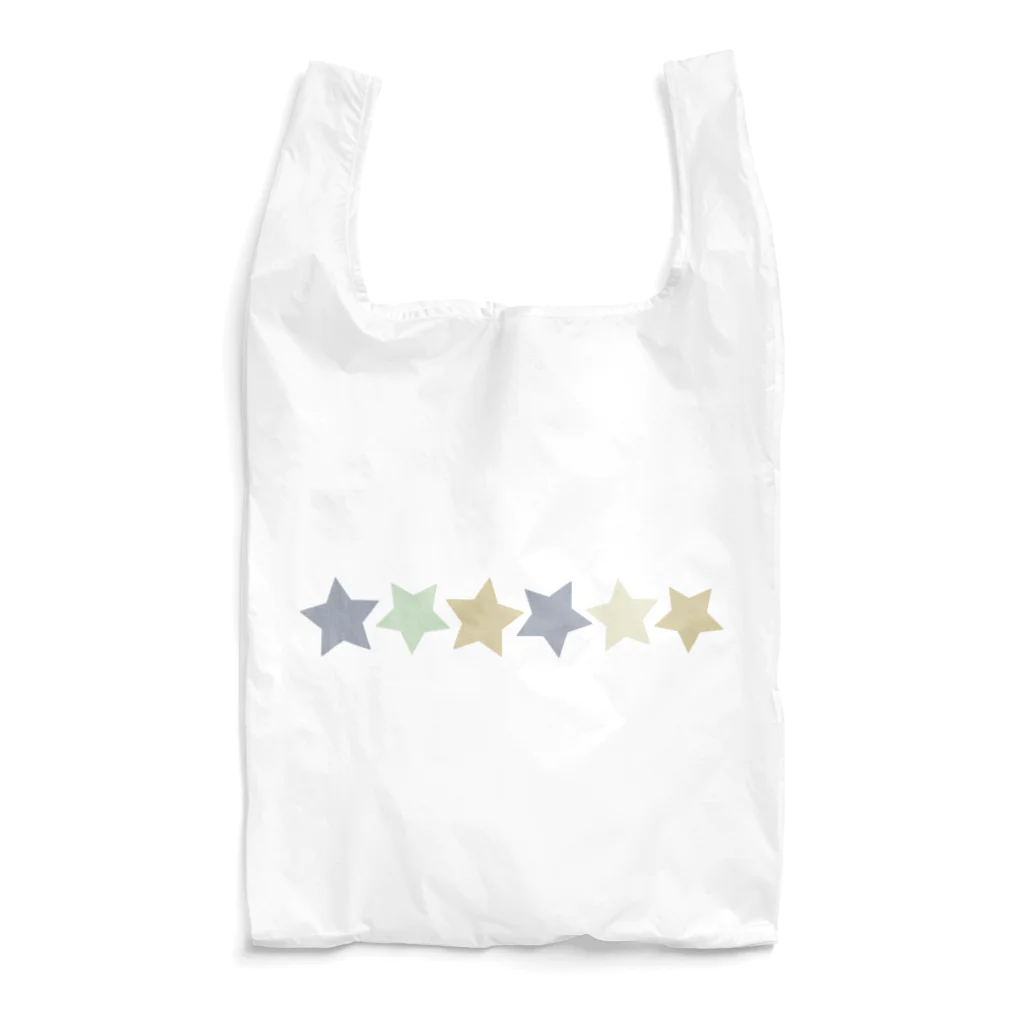 つきしょっぷのくすみカラーの星 Reusable Bag