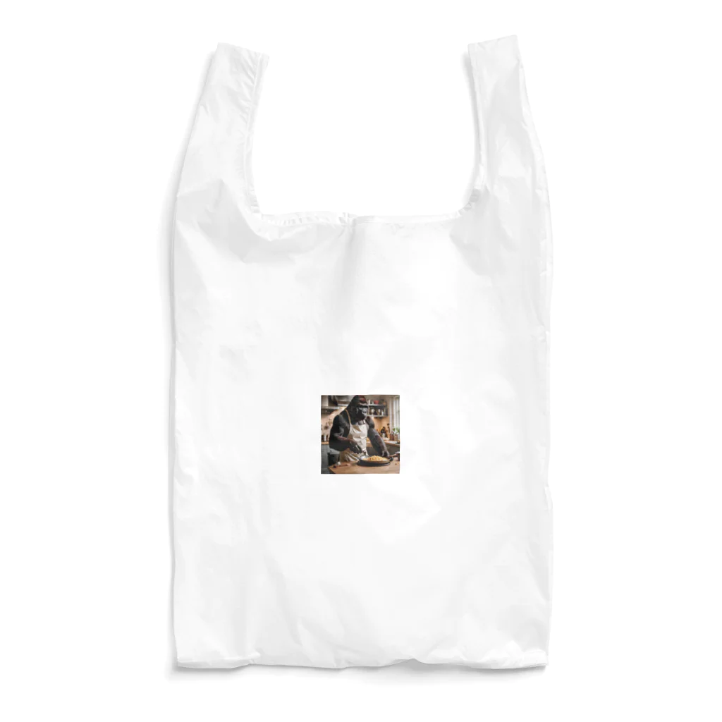 fumi_sportsの料理しているゴリラ Reusable Bag