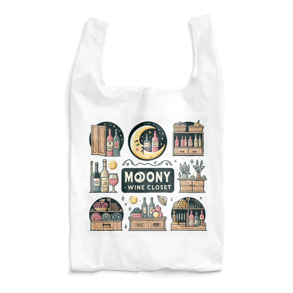 MOONY'S Wine Closetの夢心地な月夜の小さなワイン屋さん エコバッグ