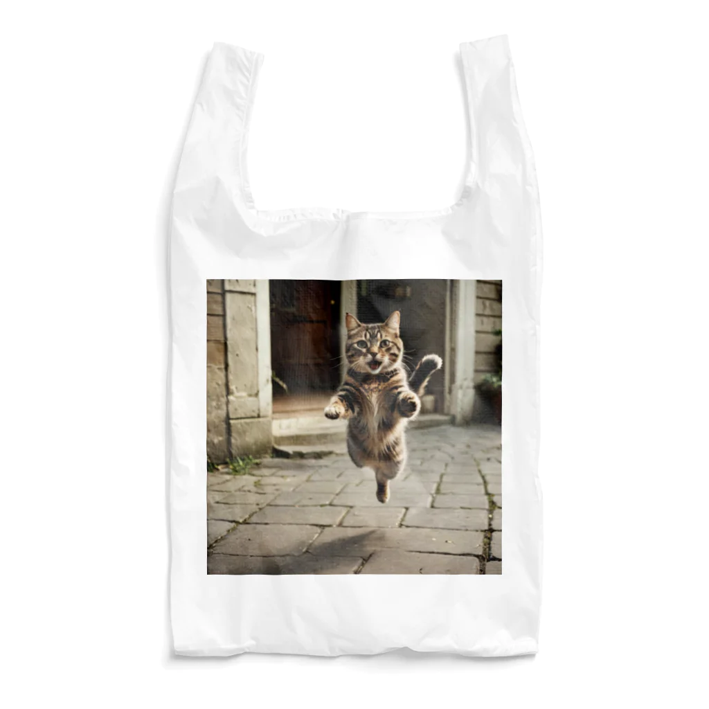 Suminekoのジャンプする猫さん Reusable Bag