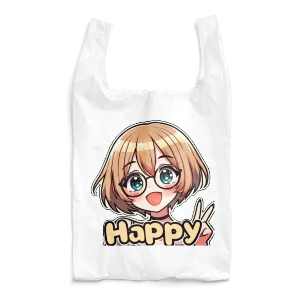 Kusareshiroの金髪ショートカット眼鏡美少女ちゃん Reusable Bag