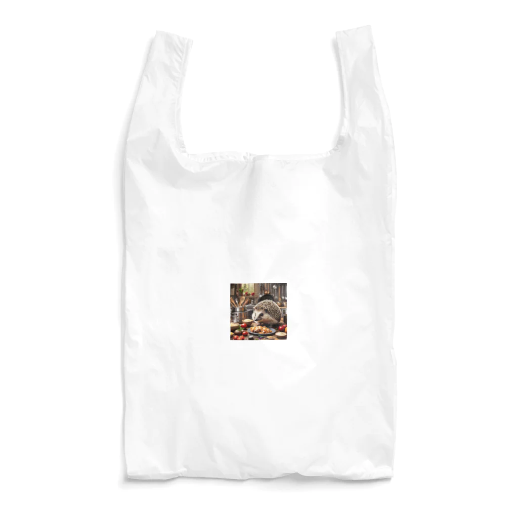 takas　shopの料理をするハリネズミ（ハリー君） Reusable Bag