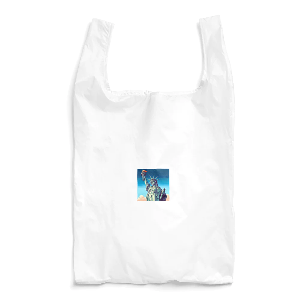 Pixel Art Goodsの自由の女神像（pixel art） Reusable Bag