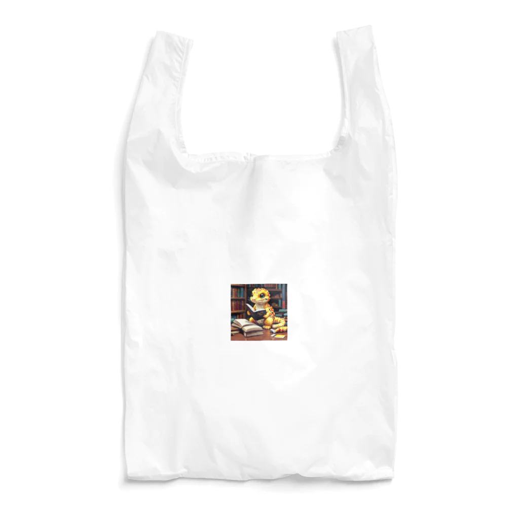 syo310の本を読むヒョウモントカゲモドキ Reusable Bag