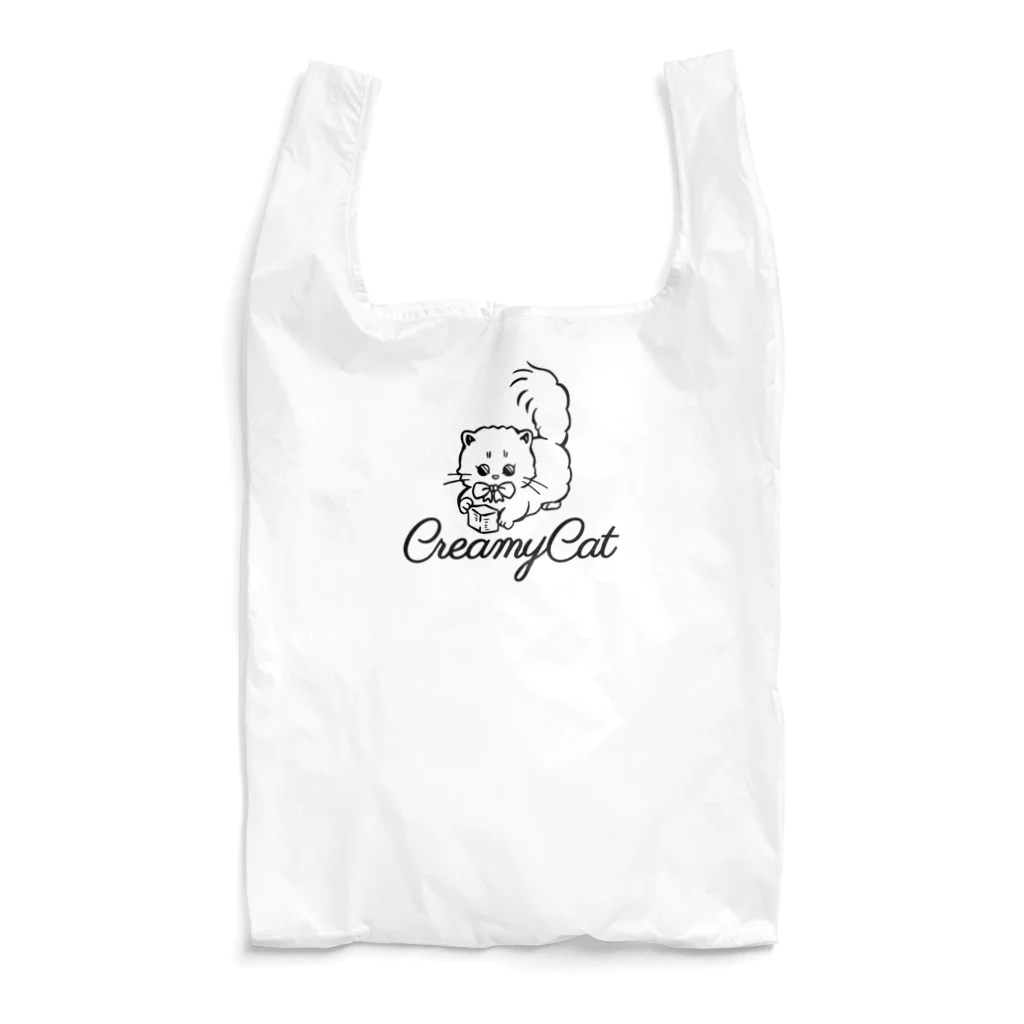 お砂糖と白い猫　creamy catのお砂糖と白い猫 Reusable Bag