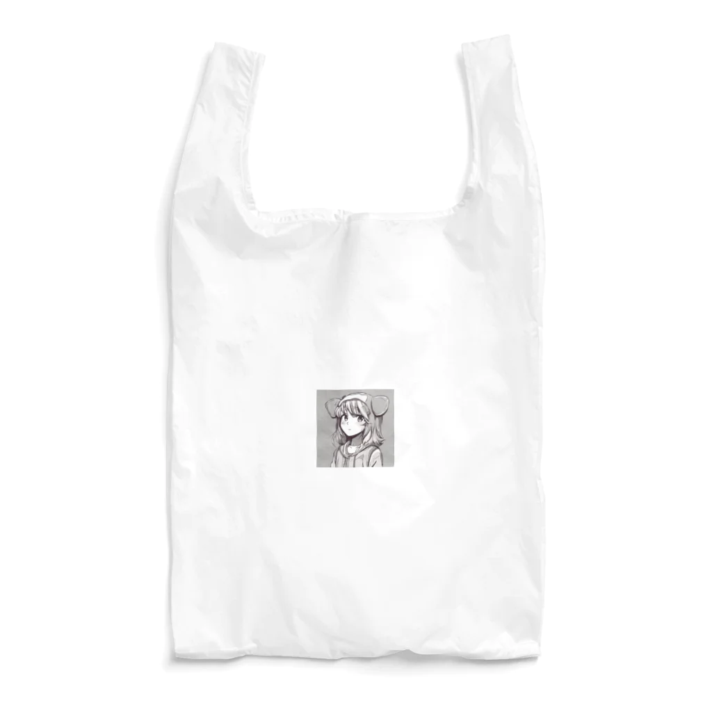 Mahaloのパーカーの女の子 Reusable Bag