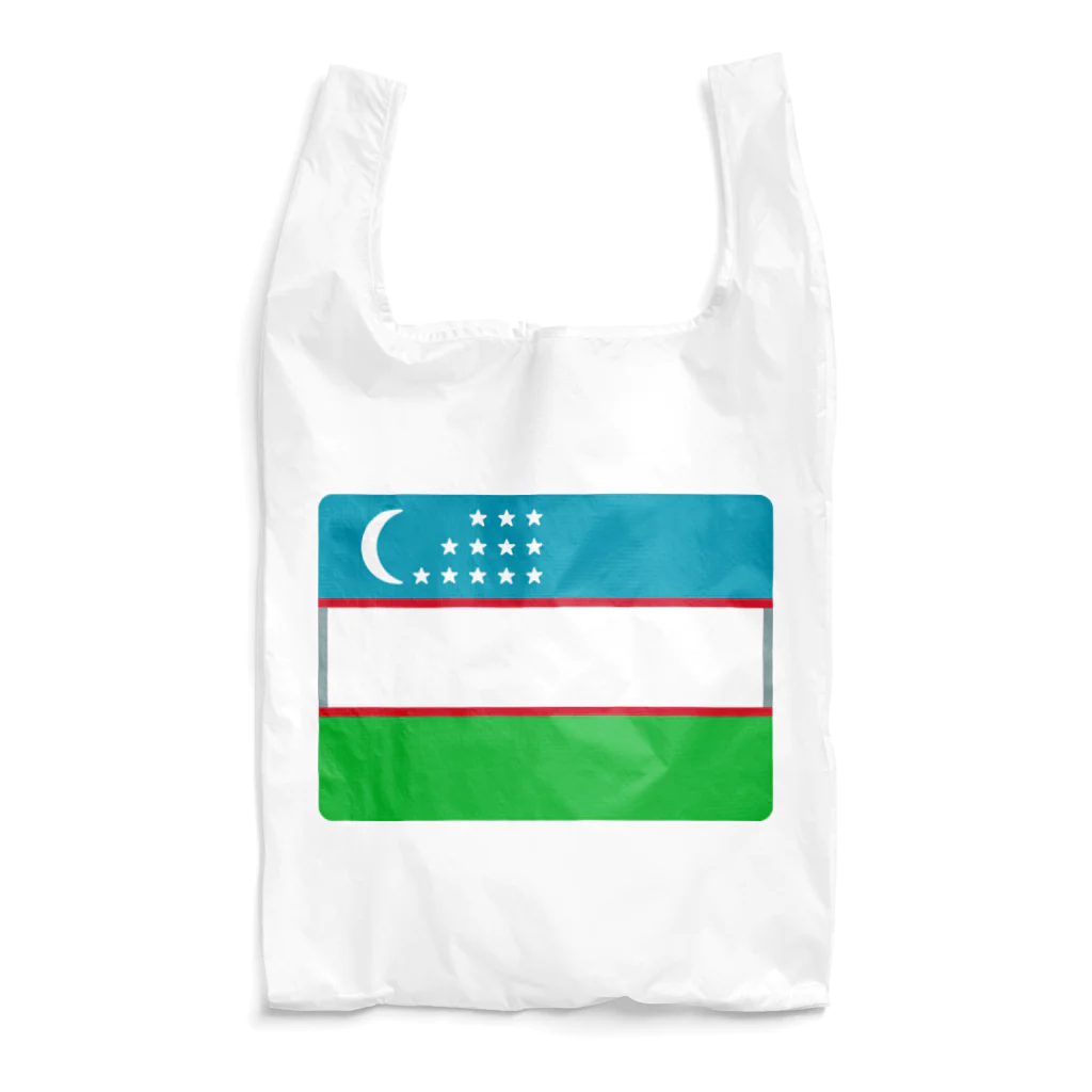 お絵かき屋さんのウズベキスタンの国旗 Reusable Bag