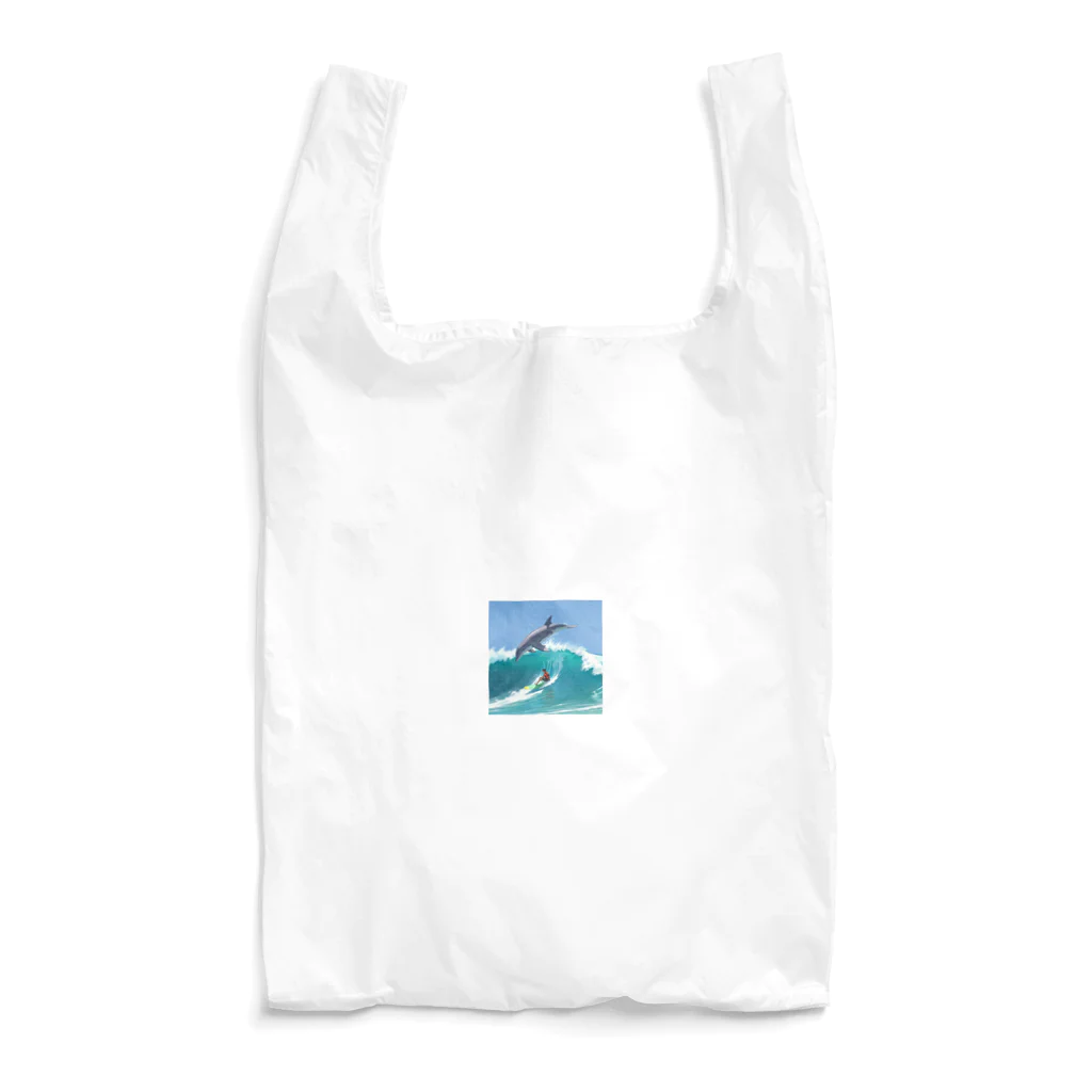 ganeshaのイルカと一緒にサーフィン Reusable Bag