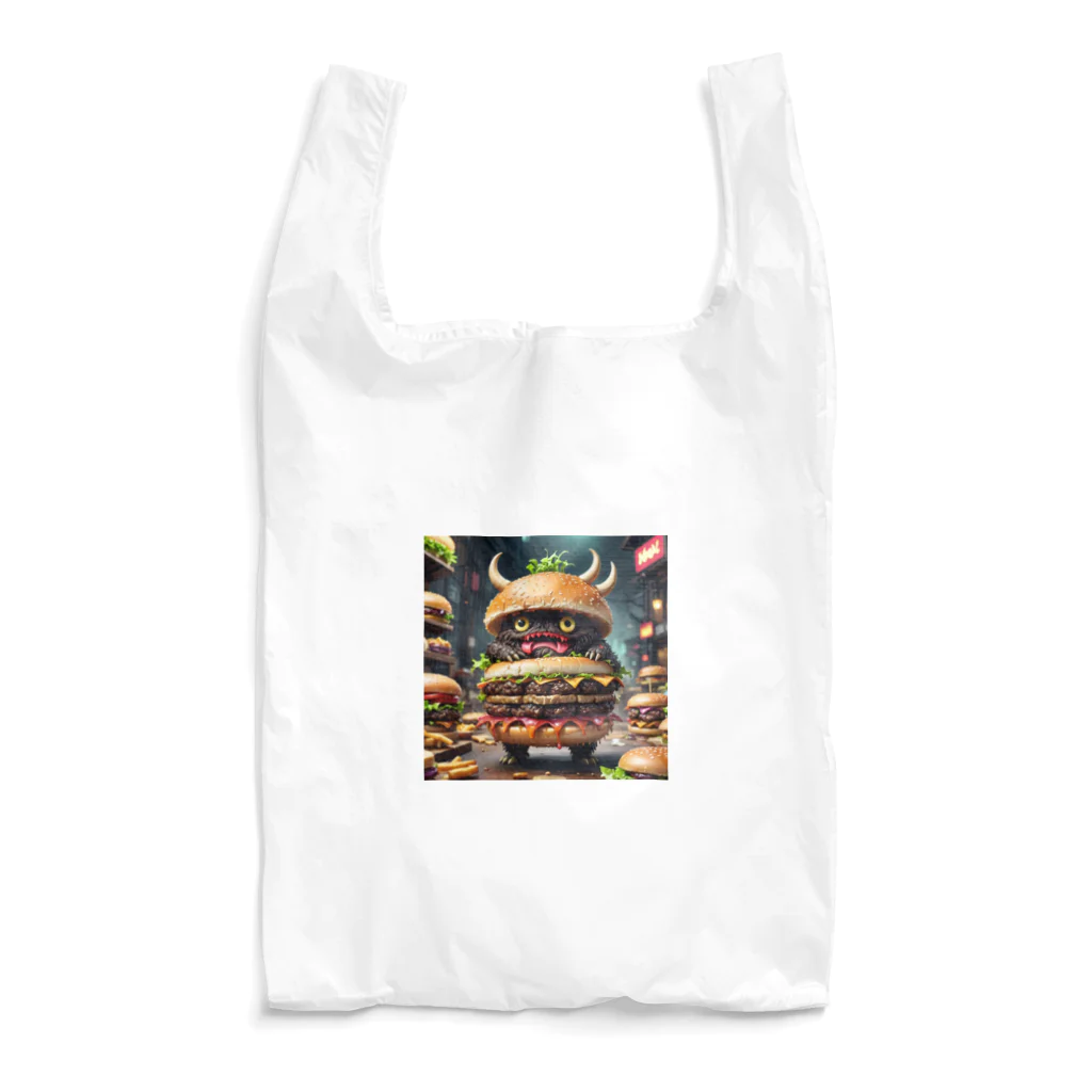 AI妖怪大図鑑のトリプル肉厚ビーフバーガー妖怪　バグドガルド Reusable Bag