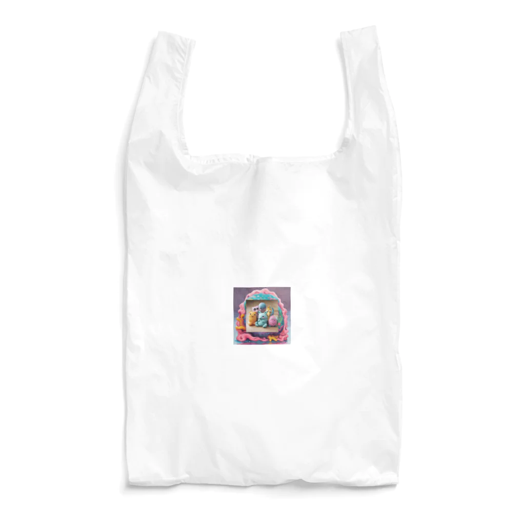 112357baのキモカワ生き物 Reusable Bag