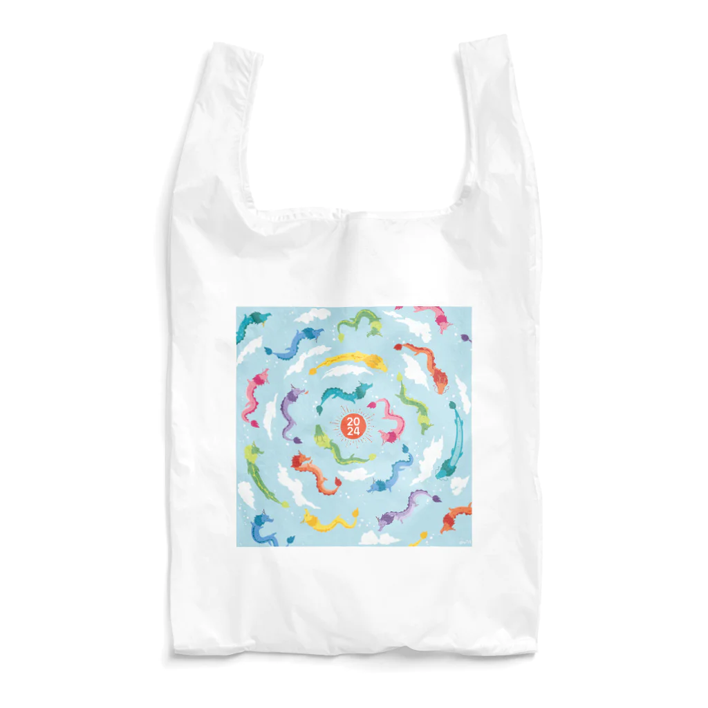 ミウラエツコのぐるぐる登り龍 Reusable Bag