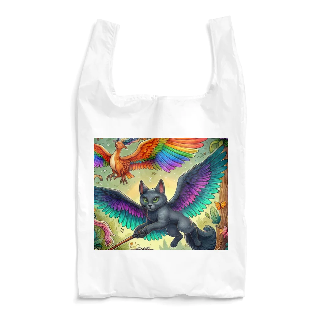 momonekokoの黒猫の魔法使い Reusable Bag