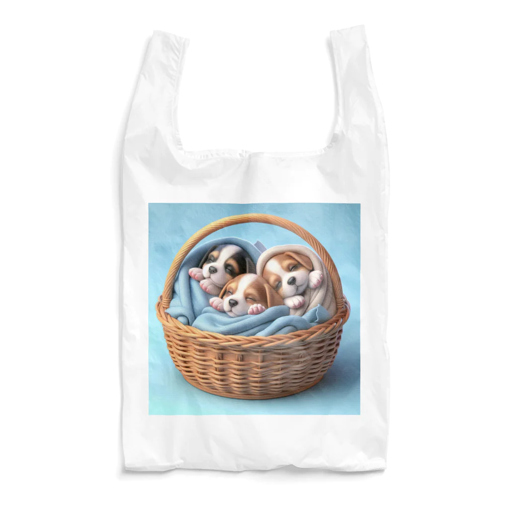 ふわふわ子犬の第①弾！ほっこり♡ ふわふわ子犬 Reusable Bag