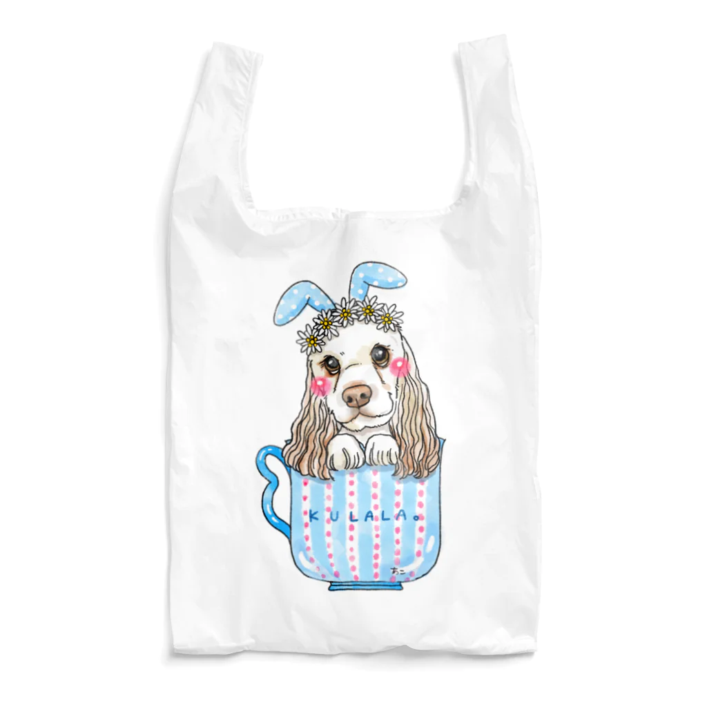 shop あこ猫犬屋のうさぎ犬クララ エコバッグ