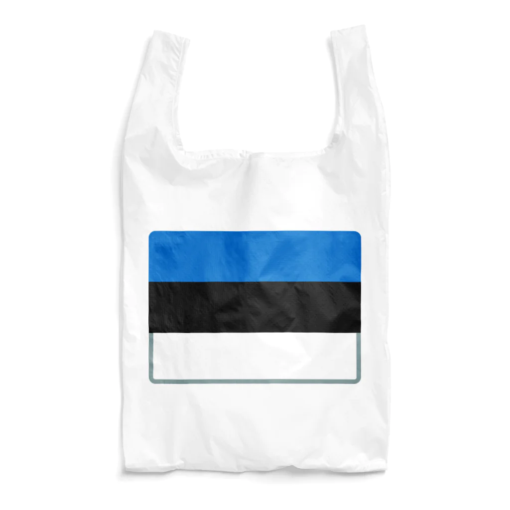 お絵かき屋さんのエストニアの国旗 エコバッグ