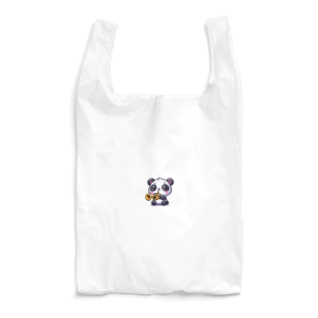 kyuchanのラッパ吹きのパンダ Reusable Bag