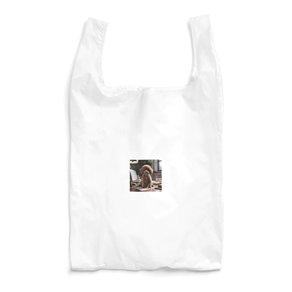 oshare_kurashiのいぬこりワン業（トイプードル） Reusable Bag