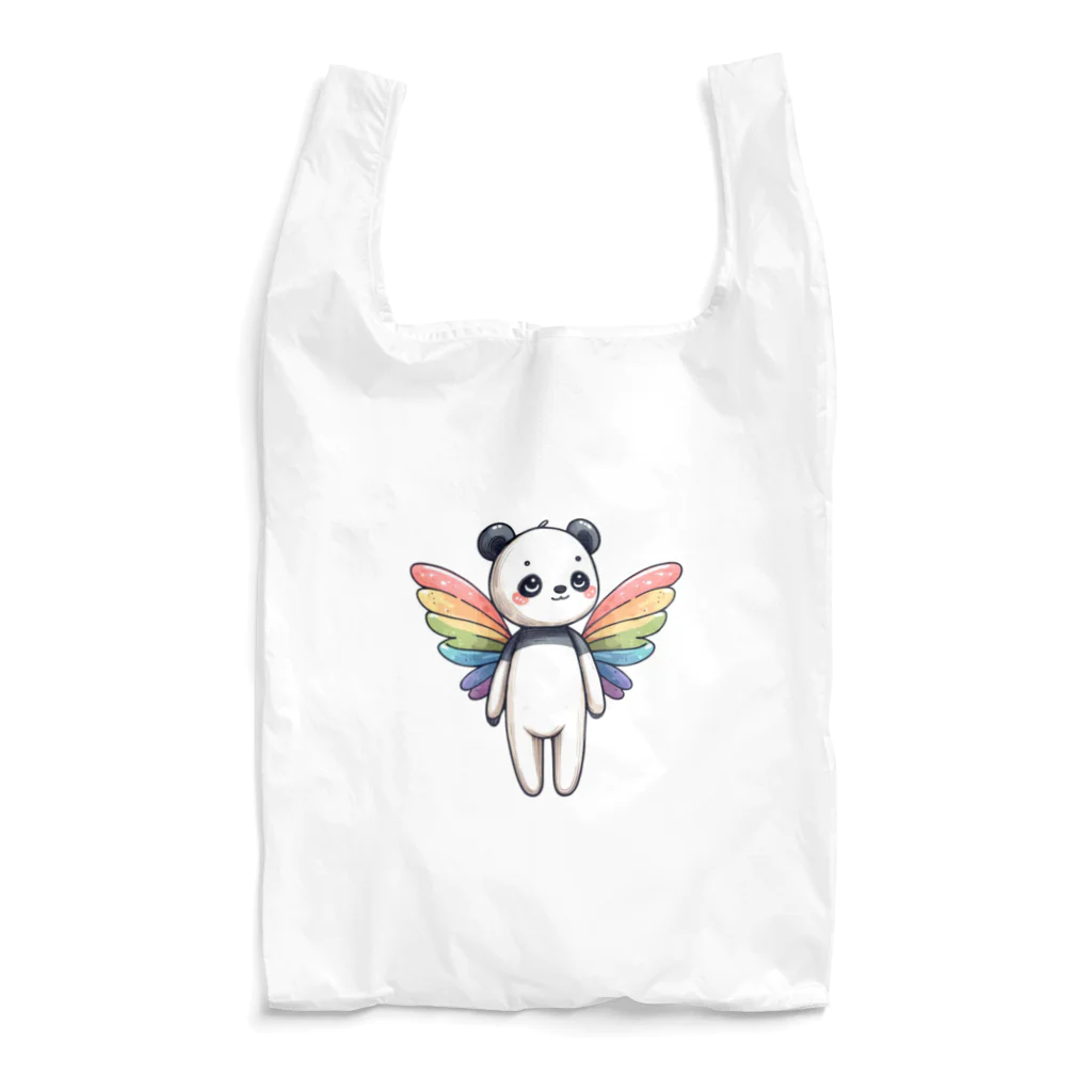 mofu-petiのにじいろ羽パンダ Reusable Bag