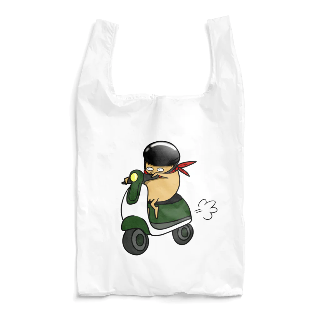 kaberinのスクーターきのこ Reusable Bag