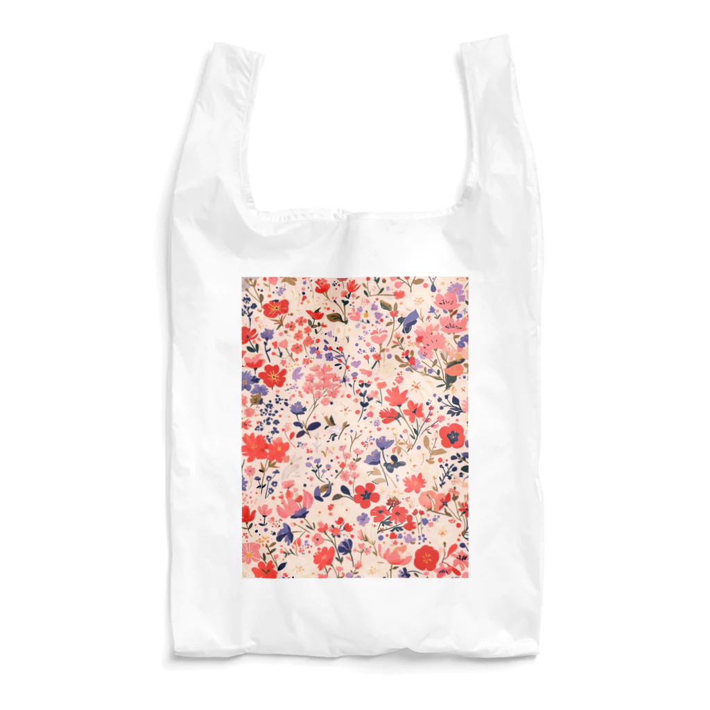 AQUAMETAVERSEの花柄のプリント　なでしこ1478 Reusable Bag