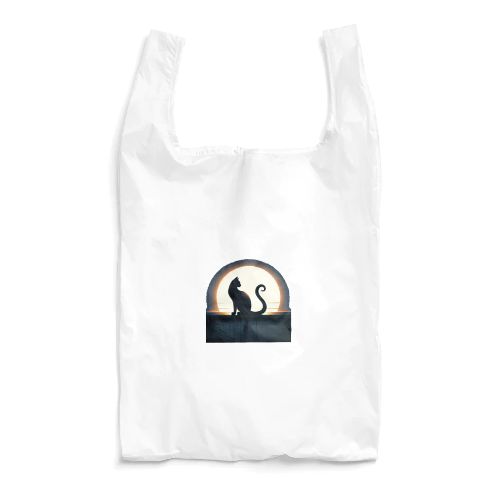 万事屋の猫のシルエットが美しい Reusable Bag