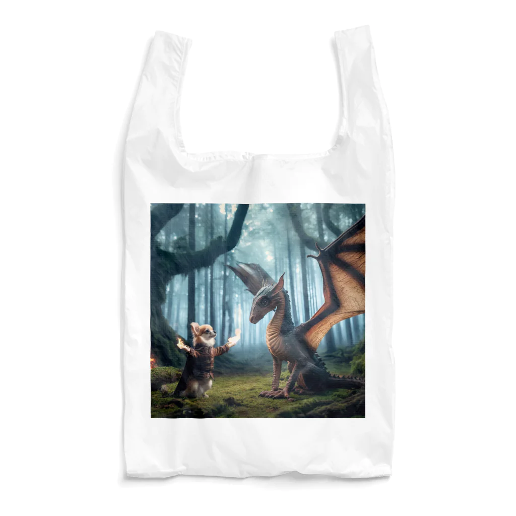 uriumiのチワワとドラゴン Reusable Bag