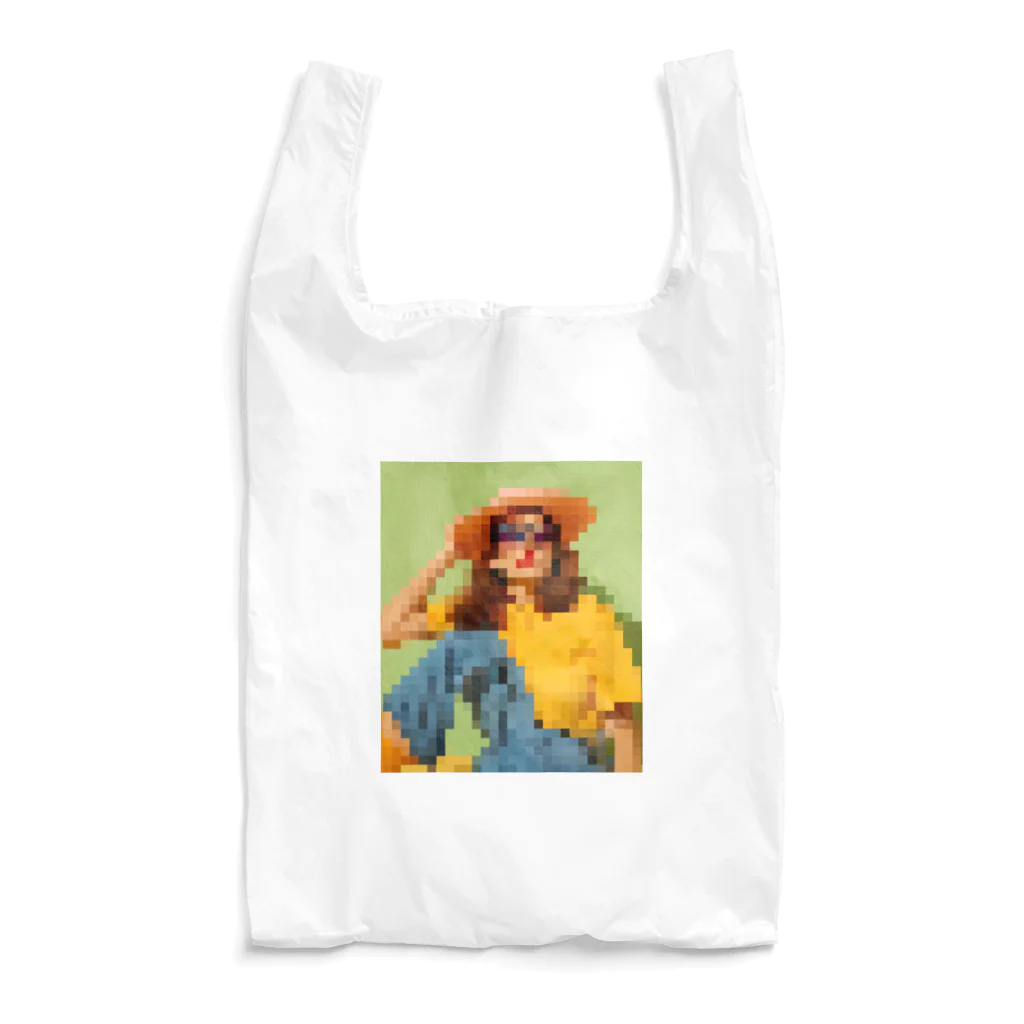 Unique Existenceのart woman mosaic Reusable Bag