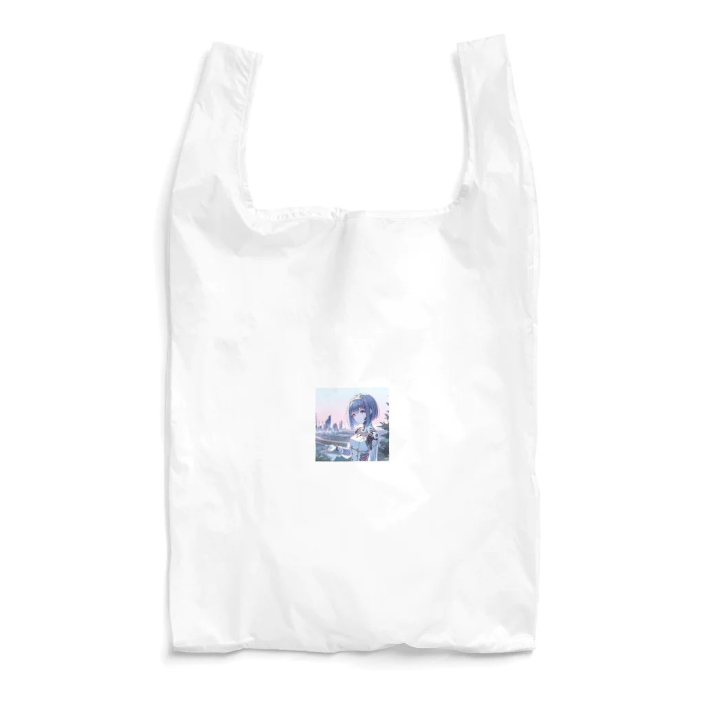 730naoのサイバーパンクガール Reusable Bag