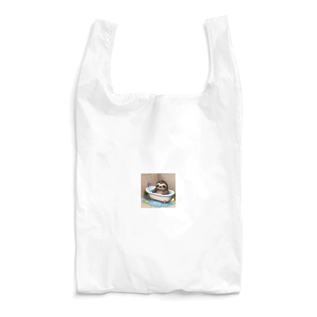 hinata__hinataのお風呂に入っているナマケモノ Reusable Bag