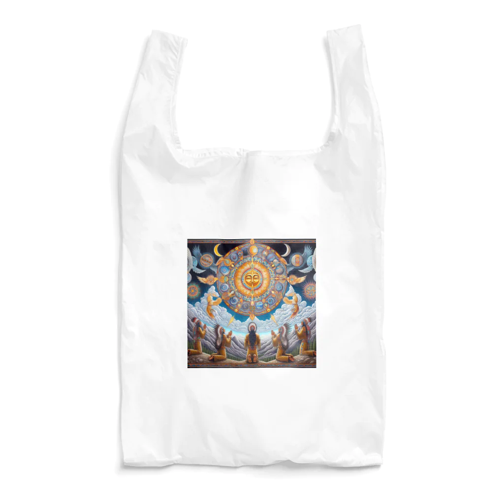 MKTU51の月　太陽　大地への祈り3 Reusable Bag